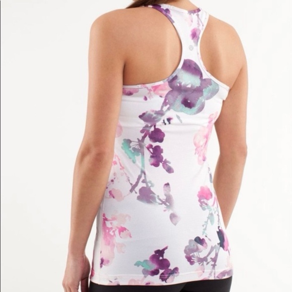 Lululemon CRB floral racerback tank sz 6